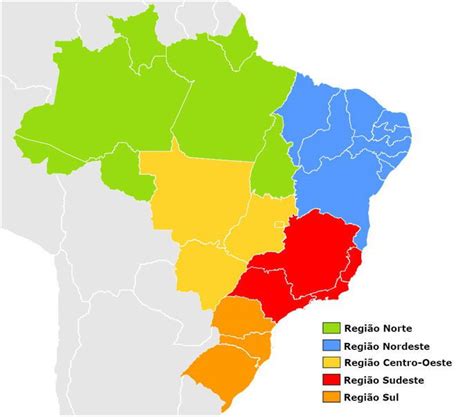 Mapa Do Brasil Regi Es Estados E Capitais Toda Mat Ria