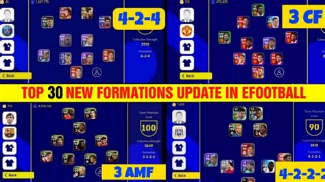 All Formations Update This Week In EFootball 2023 Mobile Best