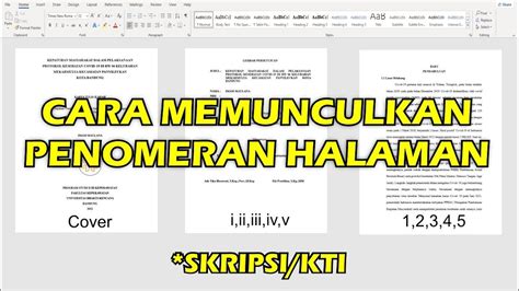 CARA MUDAH MEMBUAT PENOMERAN HALAMAN DI MICROSOFT WORD ANGKA ROMAWI