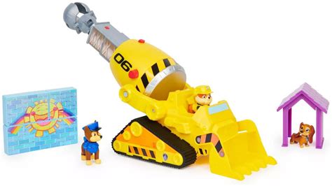 Paw Patrol The Movie Rubbles Deluxe Bulldozer Exclusive Vehicle Spin