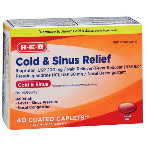 H E B Maximum Strength Severe Mucus Sinus Congestion Relief