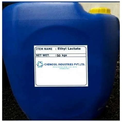 Ethyl Lactate Packaging Size 50 Kg And 200 Kg Purity 99 At Rs 900 Kg