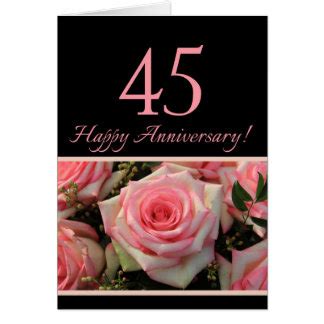 Happy 45th Anniversary Greeting Cards | Zazzle