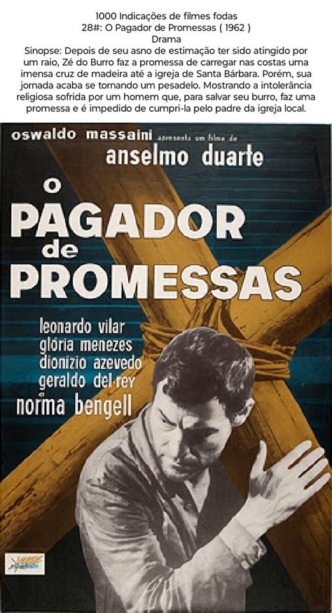 1000 Indicações de filmes fodas 288 O Pagador de Promessas 1962