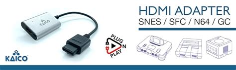 Kaico Adattatore HDMI Supporto S Video E Composite Compatibile Con N64