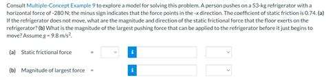 Solved Consult Multiple Concept Example 9 To Explore A Model Chegg