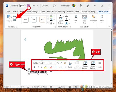 How To Draw In Microsoft Word Freehand And Shapes Tool Winbuzzer