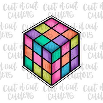 Cube Game Cookie Cutter – Cut It Out Cutters