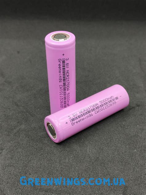 Li ion Аккумулятор Greenwings 21700 3 7V 5000mAh аккумулятор литий ионный