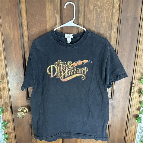 Vintage Dukes Of Hazzard TV Show Black Graphic T... - Depop