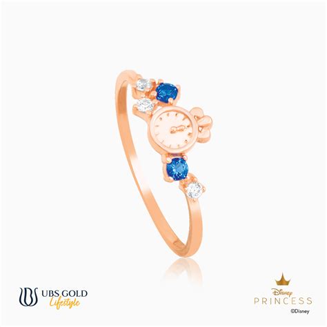 Ubs Cincin Emas Disney Princess Cinderella Ccy R K