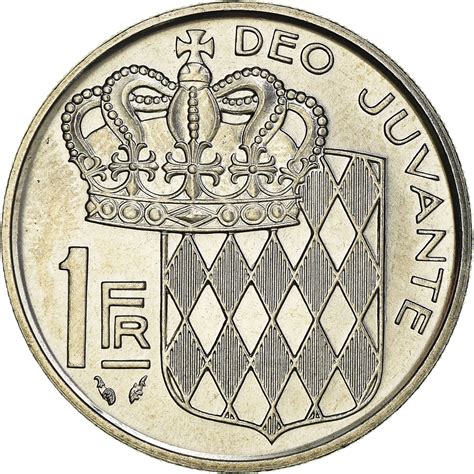 Coin Monaco Rainier Iii Franc Nickel Km European Coins