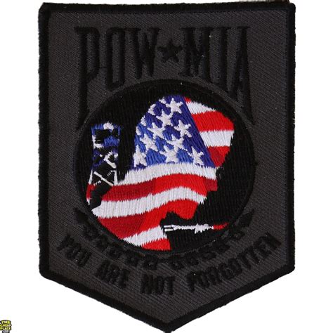 American Flag POW MIA Patch POW MIA Patches TheCheapPlace