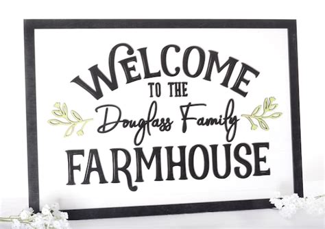 Farmhouse Welcome Sign, Custom Farmhouse Sign, Farmhouse Decor, Wooden ...