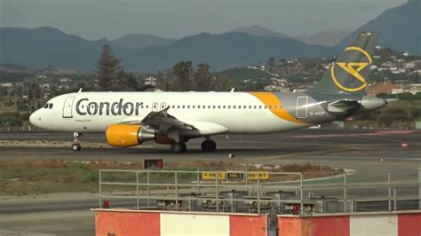 Condor Airbus 320 D AICP Taxing Malaga LEMG YouTube