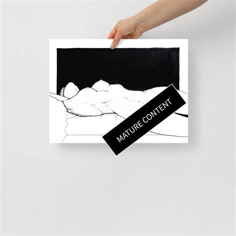 HIKE Print Sapphic Art Erotic Lesbian Art Print Lesbian Etsy