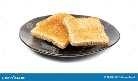 Bread Toasts Isolated Toasted Sandwich Square Slices Loaf Pieces For