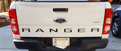 Tailgate Black Insert Letters Stickers Vinyl Decals For Ford Ranger