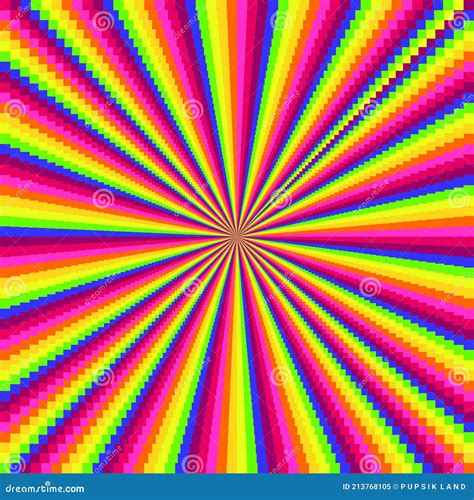 Rainbow Optical Illusion Rainbow Psychedelic Optical Illusion Made of ...