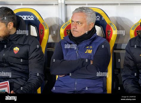 Lecce Italie 11th févr 2023 Entraîneur José Mourinho EN tant que