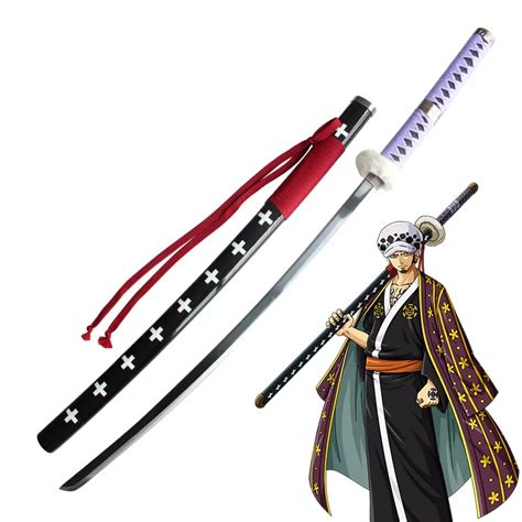 Trafalgar D Water Law Accessories Weapon Swords Katana Kikoku For Men