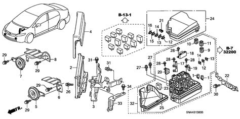 Honda Civic Ecu Control Electrical Engine Room Unit 37820 RNA