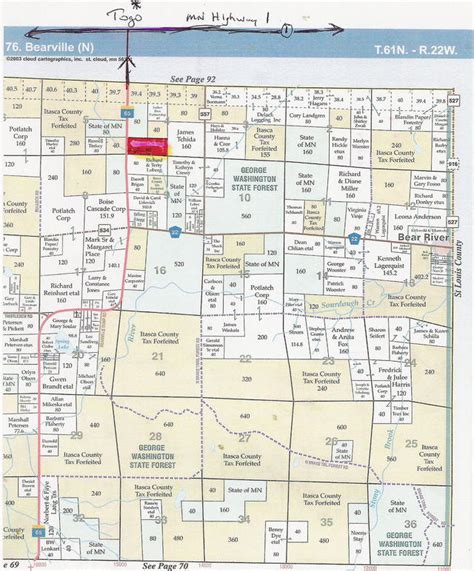 Itasca County Map Detailed