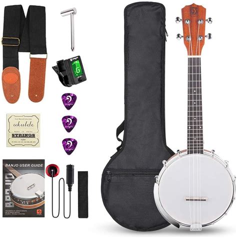 Amazon Vangoa Banjo Uke 4 String Banjolele With Armrest Concert