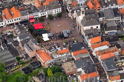 Hollandluchtfoto Harderwijk Luchtfoto Terrassen Markt