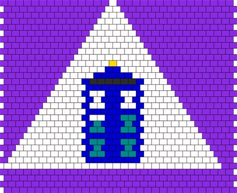 Tardis Bikini Triangle Bead Pattern Peyote Bead Patterns Misc Bead Patterns
