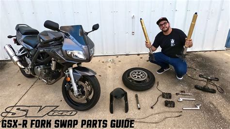 Suzuki SV650 GSX R Fork Swap Parts Guide GSXR Front End Suspension