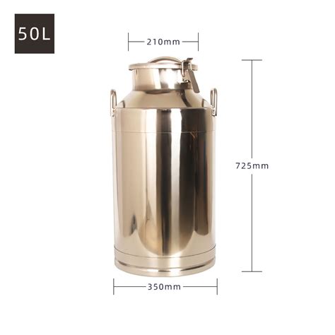 50l Food Grade Ss304 Milk Tank Milk Transport Can Packing Cans And