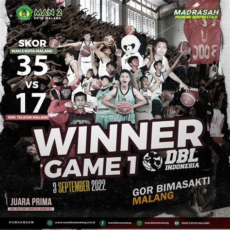 Tim Magma MAN 2 Kota Malang Membuka Kemenangan Perdana DBL 2022 – MAN 2 ...