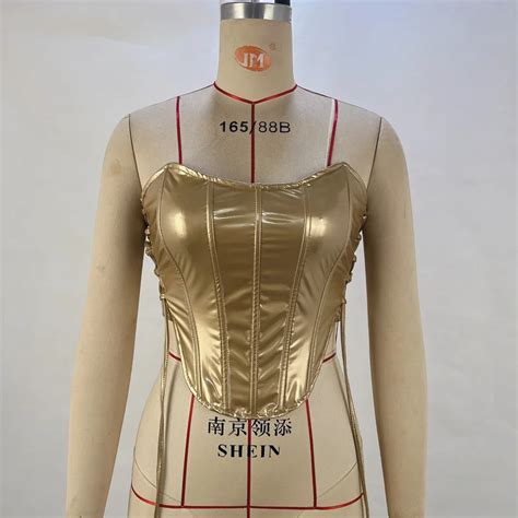 Nigikala Nigikala Women S Spring Summer Sexy Hot Girl Metal Tie Band Strapless Vest Fish