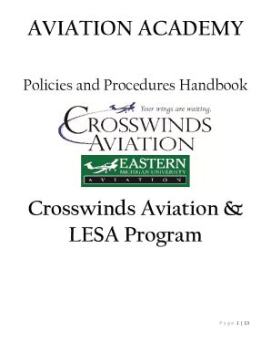 Fillable Online AVIATION ACADEMY Crosswinds Aviation LESA Program Fax