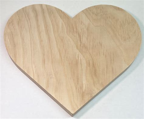 Heart Shape Wood Plaque Heart Shaped Blank Sign Wood Heart Etsy