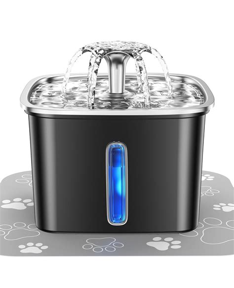 Veken Innovation Award Winner Stainless Steel Cat Water Fountain 95oz