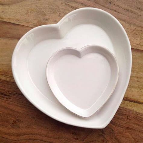 Set Of Two Heart Plates Sarah Norton Interiors