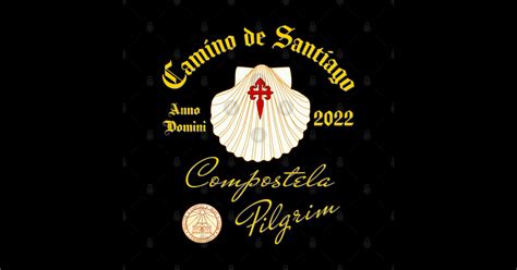 Camino De Santiago Anno Domini 2022 Scallop Shell Cross Camino De