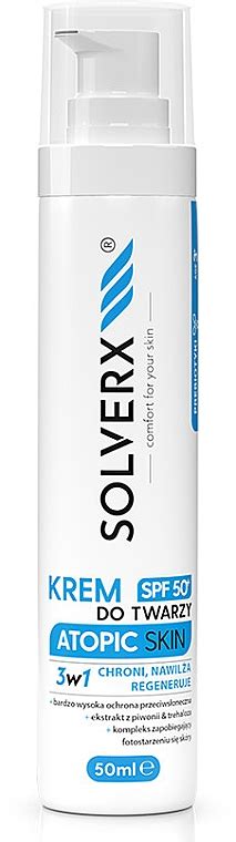 Solverx Atopic Skin Krem Do Twarzy Do Sk Ry Atopowej Spf Makeup Pl