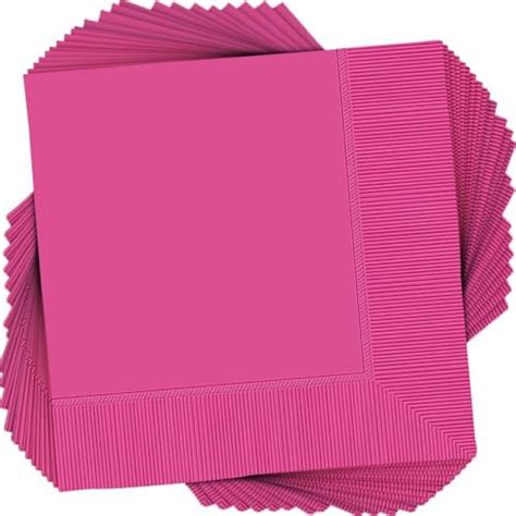 Blue Panda Hot Pink Paper Napkins Perfect For Parties And