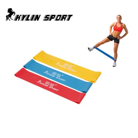 Three Color Set Of 3 Combination Latex Resistance Bands Workout