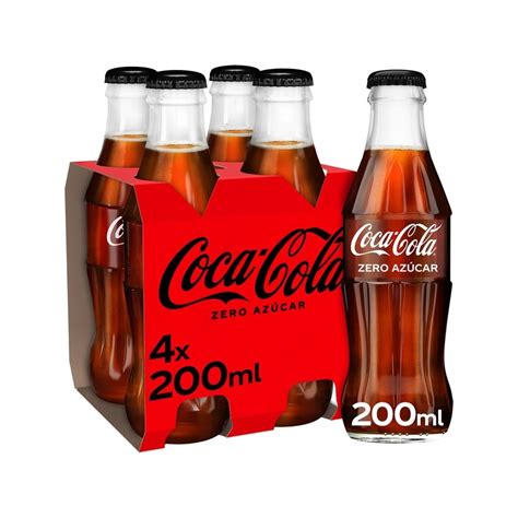 Botellin Cristal Refresco Coca Cola Zero 200ml