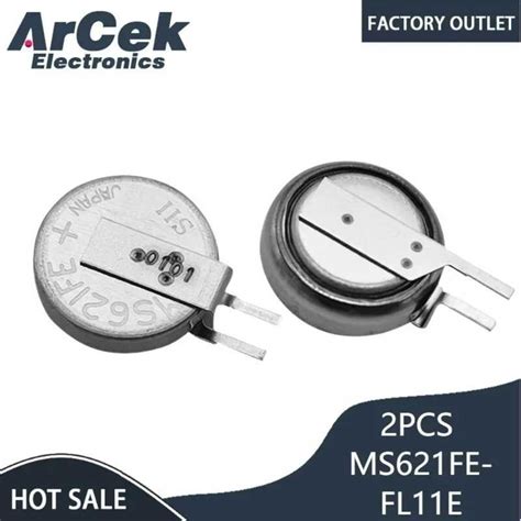 2ชิ้น Ms621fe-Fl11e สำหรับ Seiko ใหม่ MS 621Fe Ms621fe สามารถชาร์จได้ ...