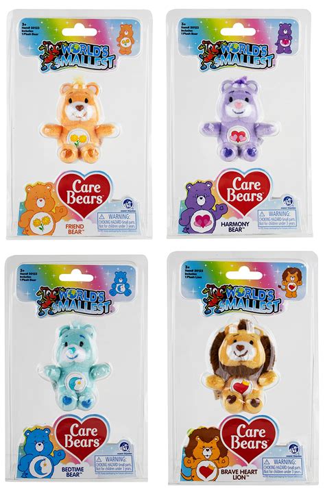 Worlds Smallest Care Bear Tenderheart Bear Plush Toys Games