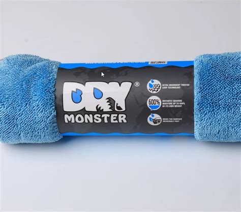 DRY MONSTER Супервпитывающее полотенце тряпка микрофибра для сушки ...