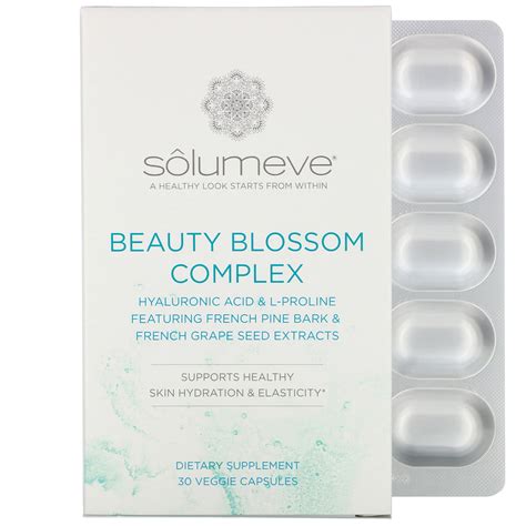 Solumeve, Beauty Blossom Complex, Skin Hydration & Collagen Production ...