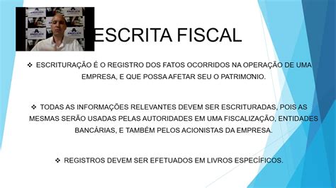 Projeto Escrita Fiscal Aula Youtube