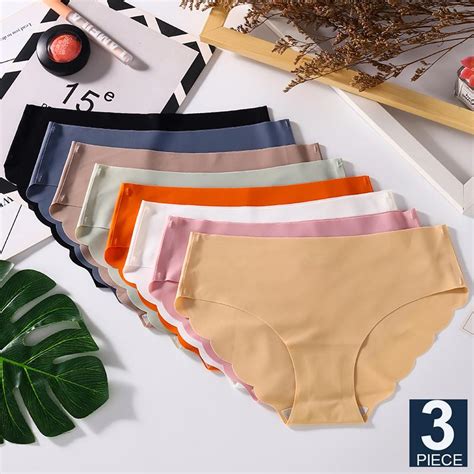 Buy Finetoo 3pcs Set M Xl Seamless Ice Silk Women Panties Sexy Panties