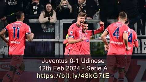 Juventus 0-1 Udinese - Highlights - 12th Feb 2024 - Serie A - Sports ...